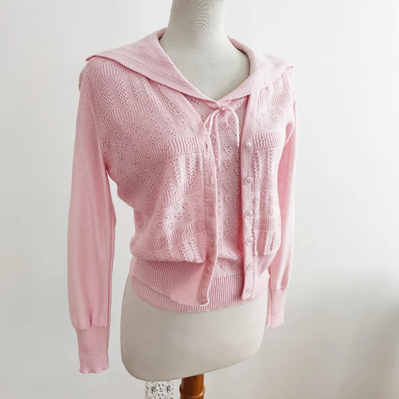 Vintage Sweater Set • Sears & Roebuck • 70s • Fits Small to Medium - Picture 3 of 8